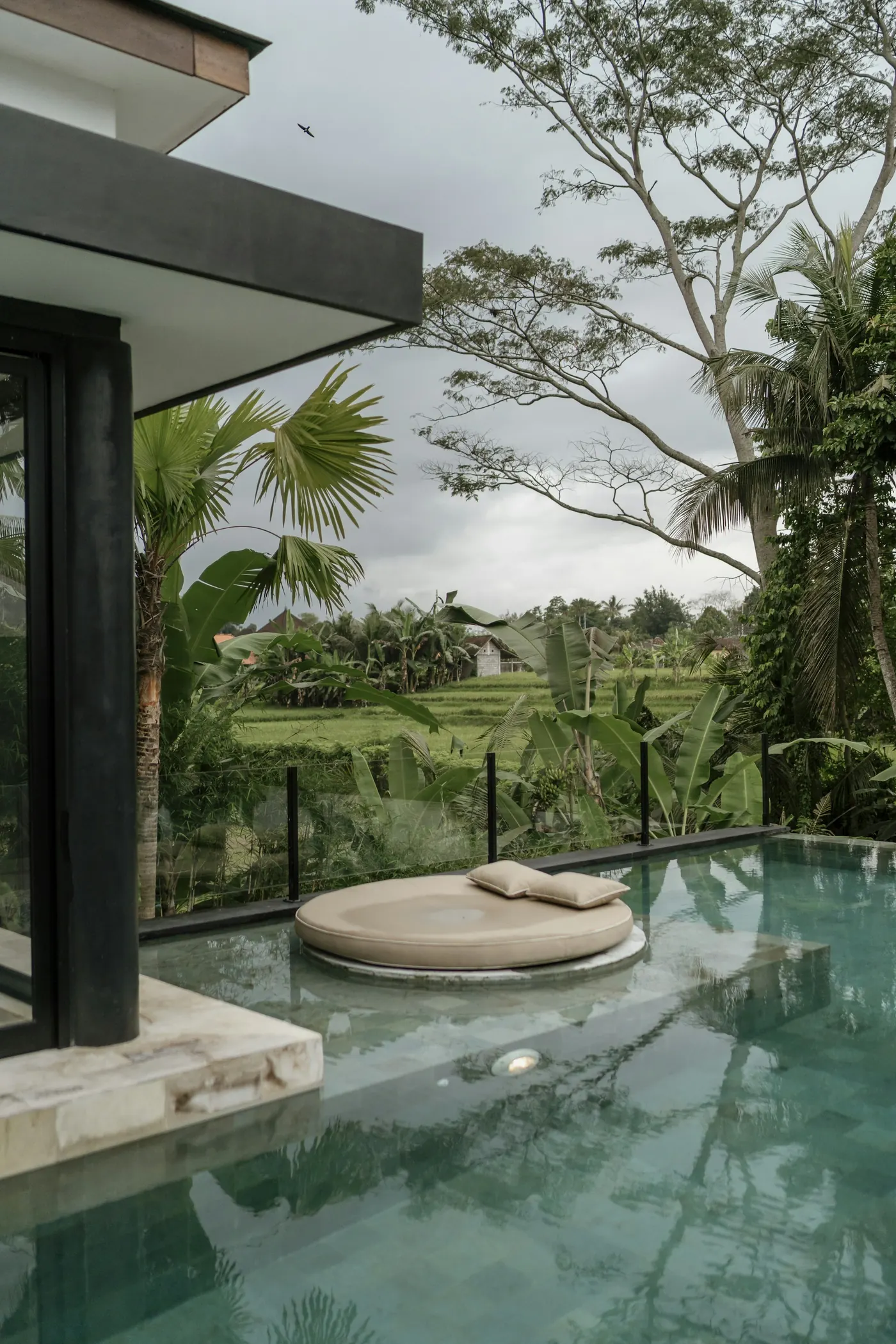 Tropical infinity pool in Bali